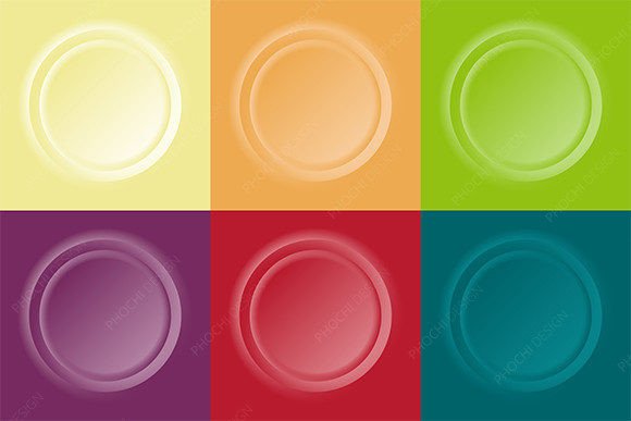 3D Circles Elements Background
