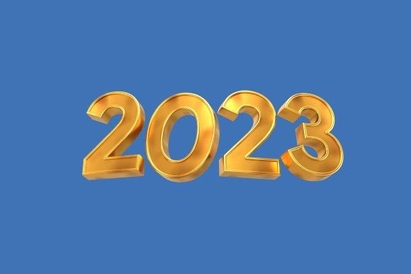 3D Illustration Text 2023 Number PNG: A Versatile Design Asset for Modern Projects