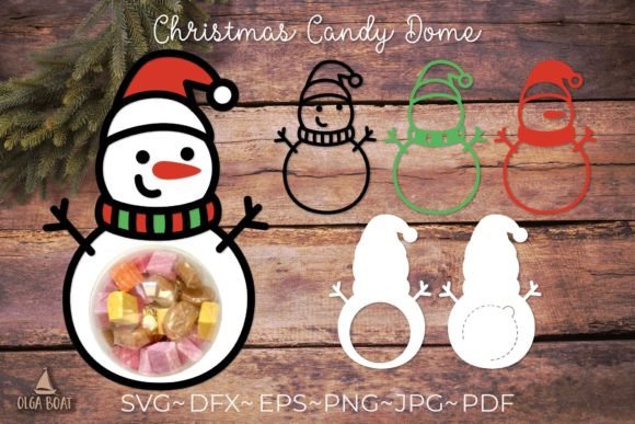 3D Snowman Christmas Candy Dome Holder: A Creative Tool for Holiday Projects