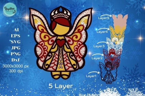3D SVG Christmas Angle V.2 Ornament: A Comprehensive Overview