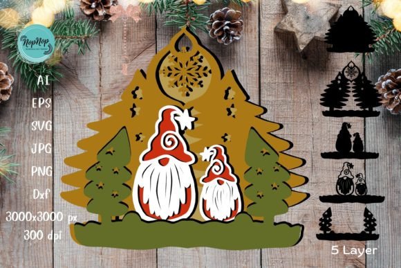 3D SVG Gnomes and Christmas Tree: A Creative Digital Resource for All