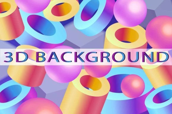 Abstract 3D Backgrounds with Geometric Designs: A Modern Visual Trend