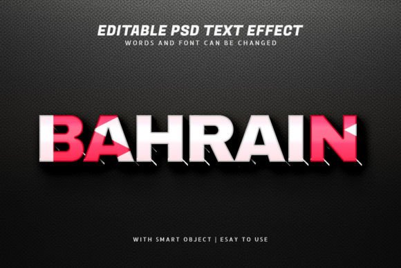 Bahrain 3D Text Effect: A Versatile Design Tool for Every Creator