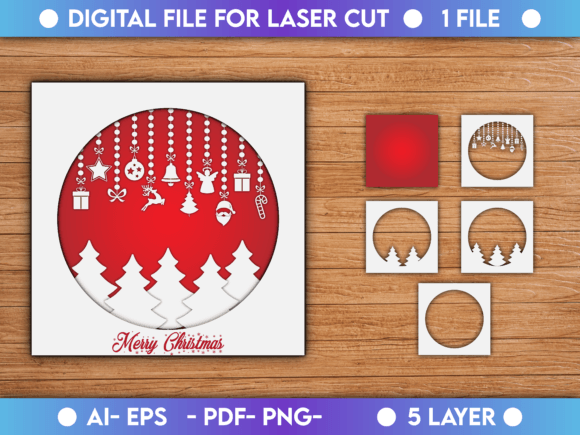 Christmas Paper Cut Background 3D for Creative and Professional Use