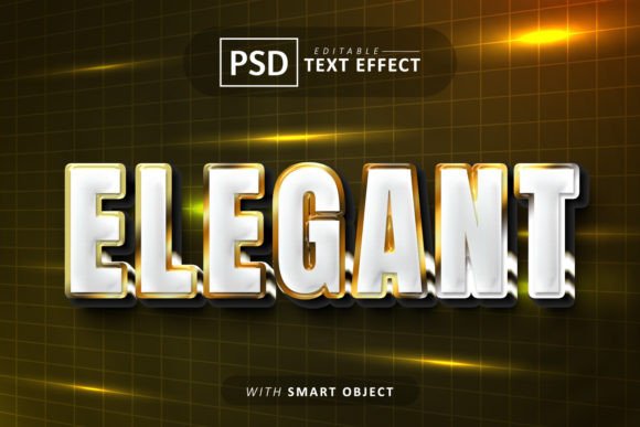 Elegant 3d Text Effect Editable