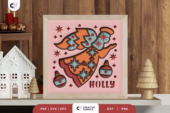 Flying Fairy 3D Shadow Box Paper Cut