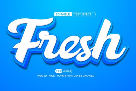 Fresh Editable Text Effect Vector 3d: A Versatile Design Tool for Creatives