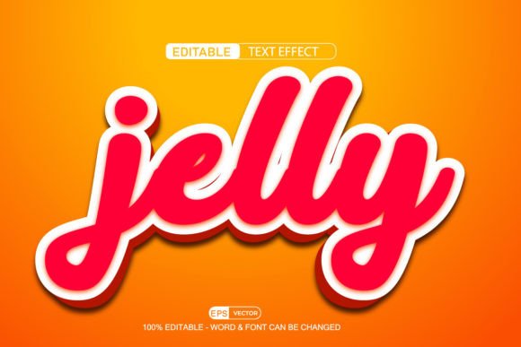 Jelly Editable Text Effect Vector 3d Sty: A Versatile Design Tool for Creative Professionals