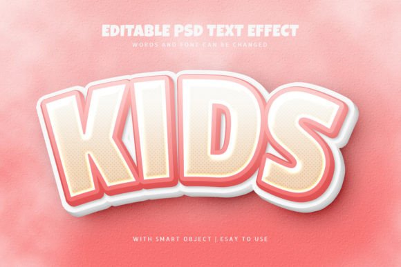 Kids 3d Cartoon Style Text Effect: A Versatile Design Tool for Creative Projects