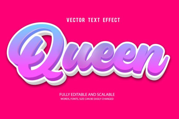 Queen Editable Text Effect Vector 3d Sty: A Powerful Tool for Creative Professionals