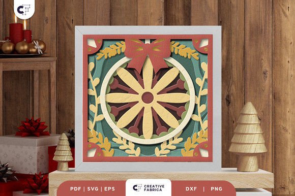 Retro Christmas Bauble 3D Shadow Box: A Creative Holiday Project for Crafters