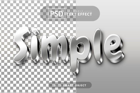 Simple 3d Text Effect Editable